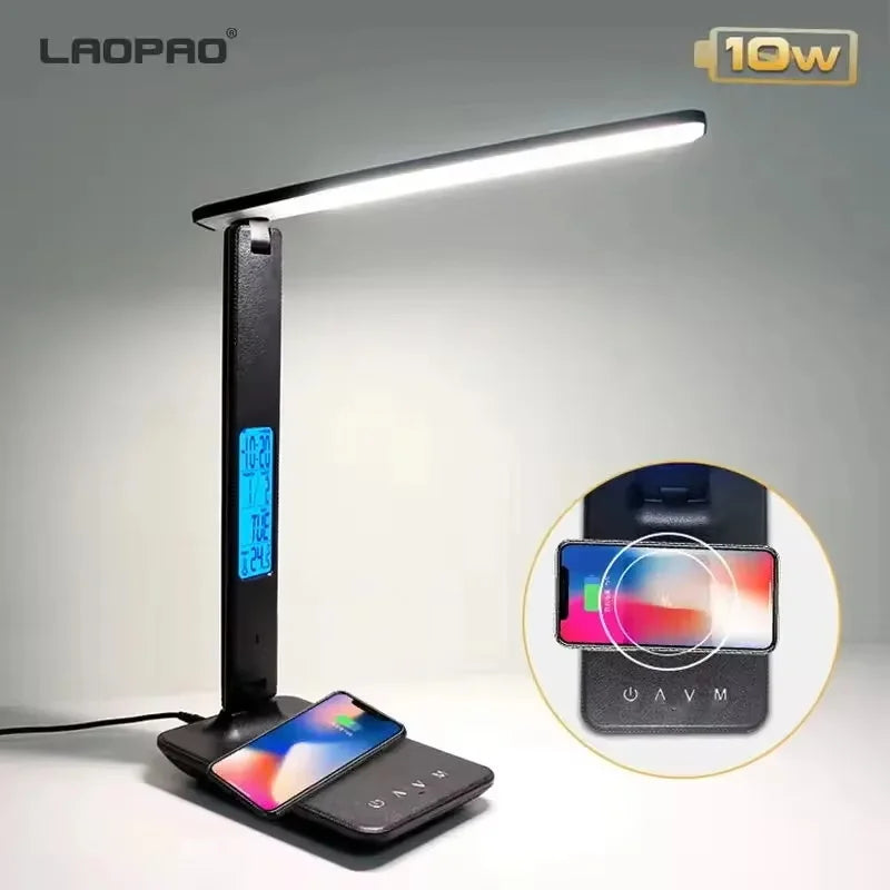 Laopao 10W Qi Wireless Charging Desk Lamp With Night Light
