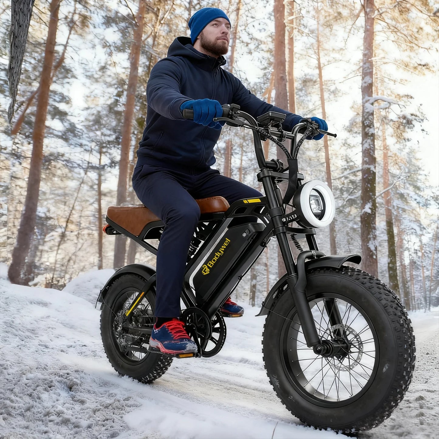 Bodywel M16 Off Road Electric Mountain Bike 1500W 48V Battery
