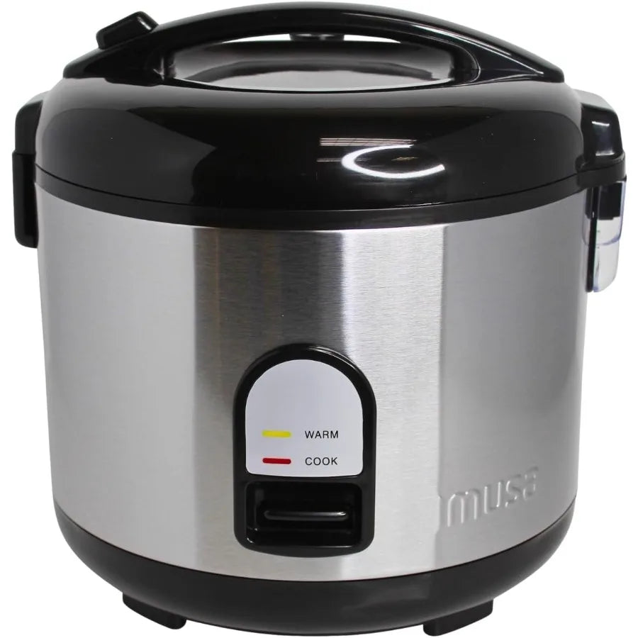 LISM Deluxe Stainless Steel Electric Rice Cooker With Steam Tray