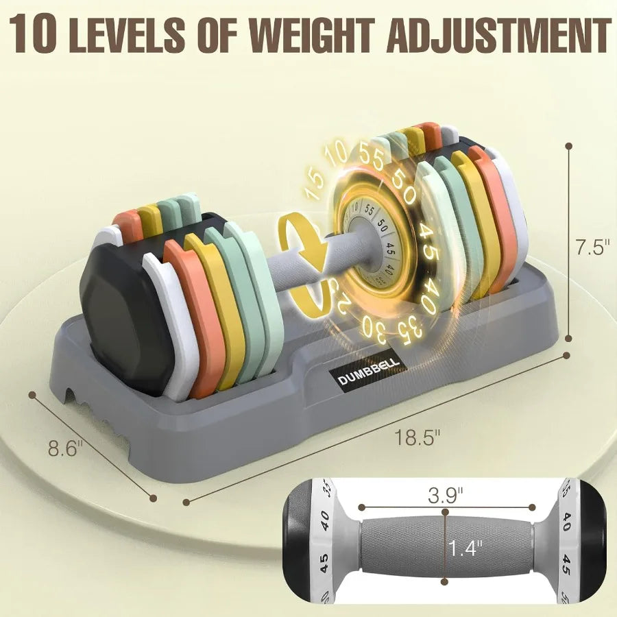 Adjustable Dumbbell Set For Home Gym Workouts For Everyone