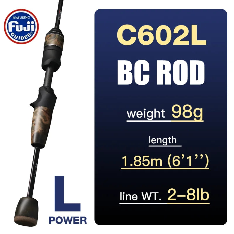 SeaSir Ultralight Carbon Fishing Rod Spinning And Baitcasting