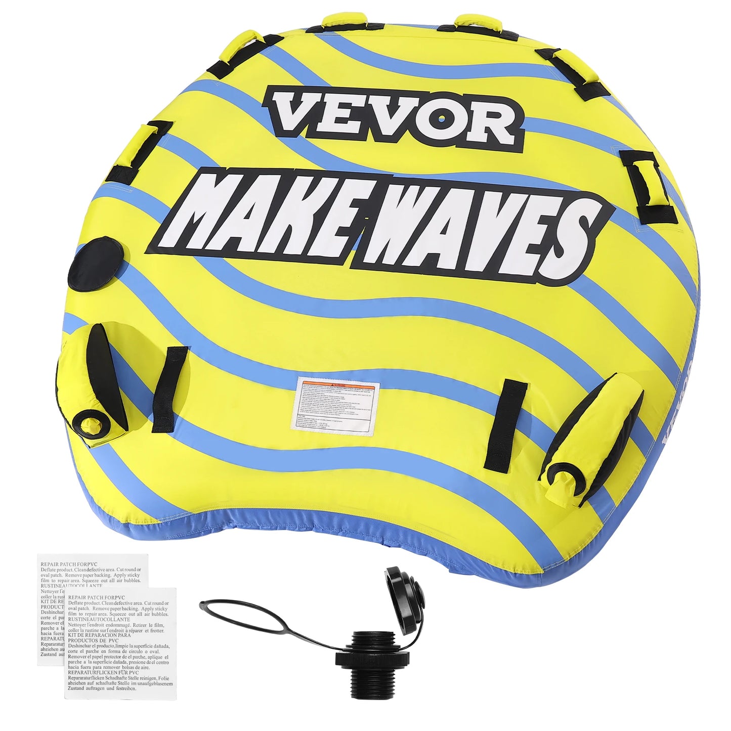 SucceBuy Towable Tube For Boating 3 Person Water Sports