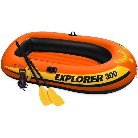 YTYIN Intex Explorer 300 Inflatable 3 Person Raft Boat