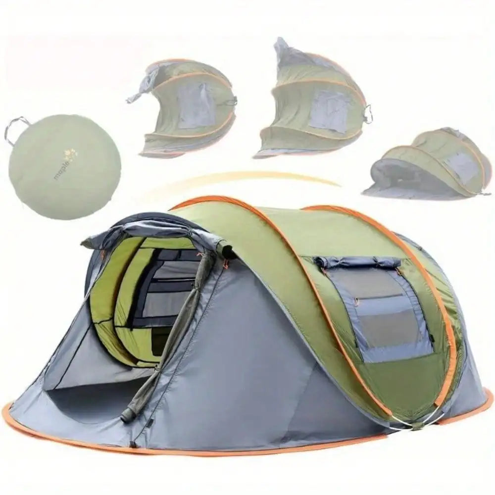 Building Quick Automatic Pop Up Camping Tent With 2 Doors