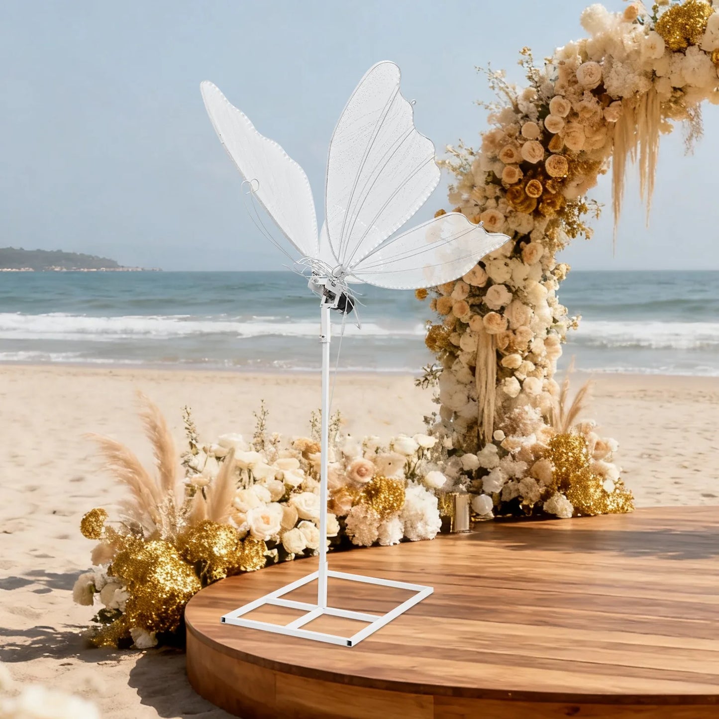 Bymaocar Wedding Butterfly LED Floor Lamp Ceiling Decor