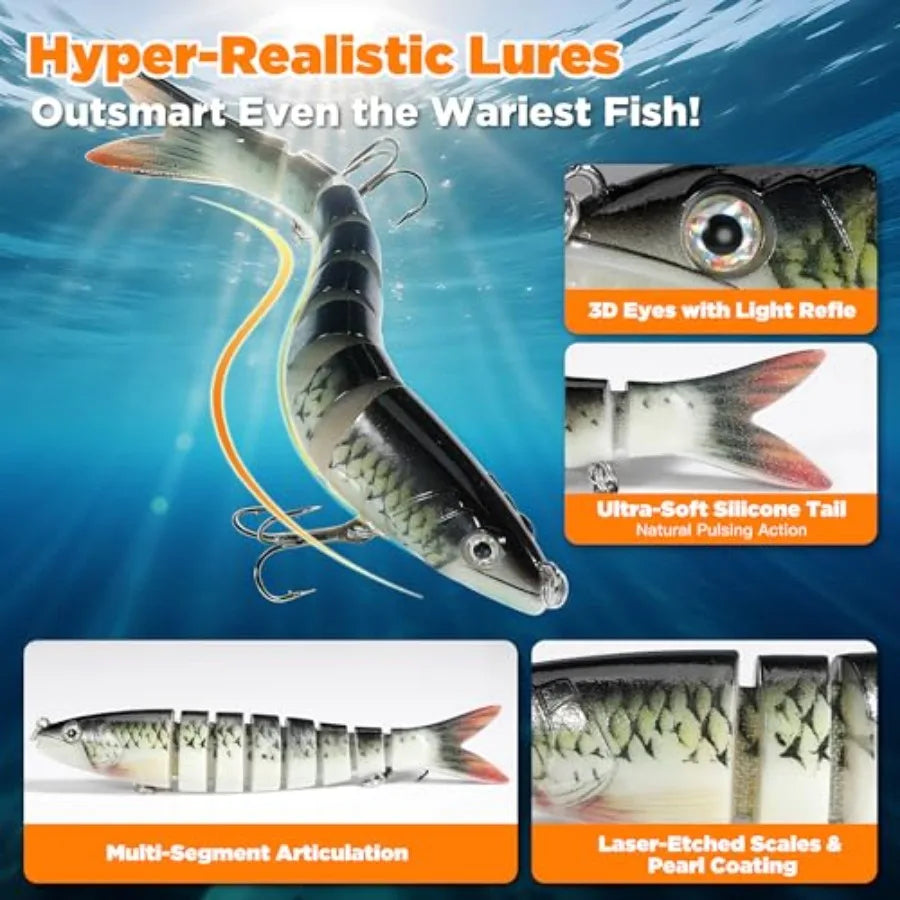 560Pcs Fishing Tackle Box Kit with Lures and Accessories