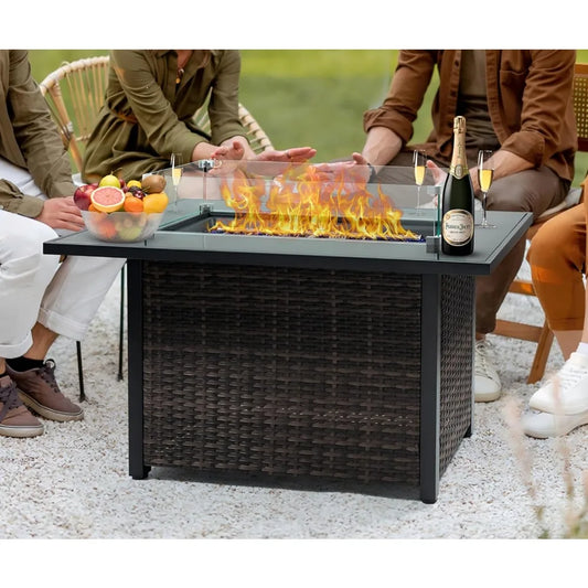 Outdoor Propane Fire Pit Table 50000 BTU CSA Certified