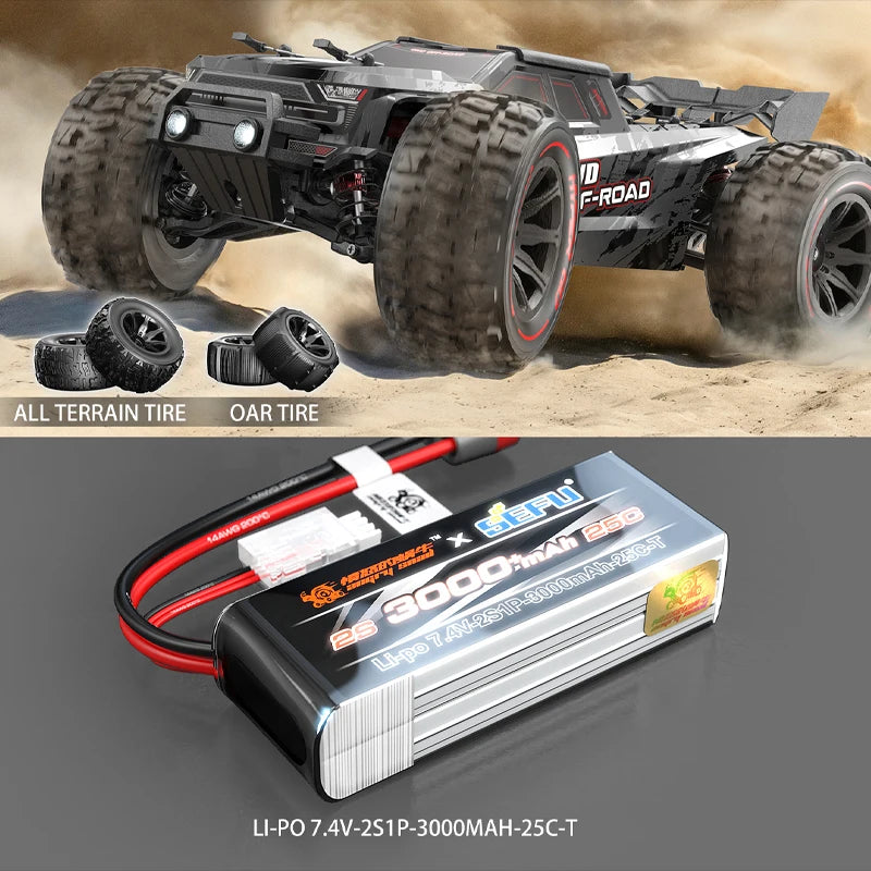 JIUSI One Fourteenth Off Road RC Truck 75kmh Brushless 4WD
