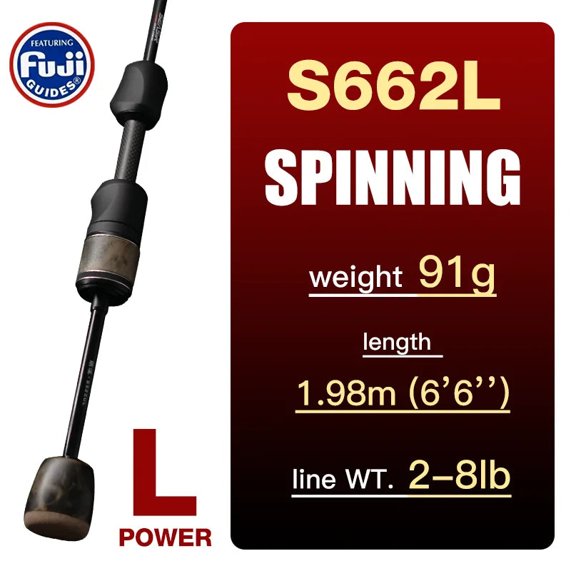 SeaSir Ultralight Carbon Fishing Rod Spinning And Baitcasting