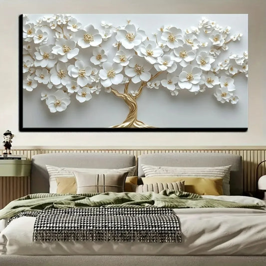 Hign-concerned Nordic Flower Oil Painting Canvas Wall Art