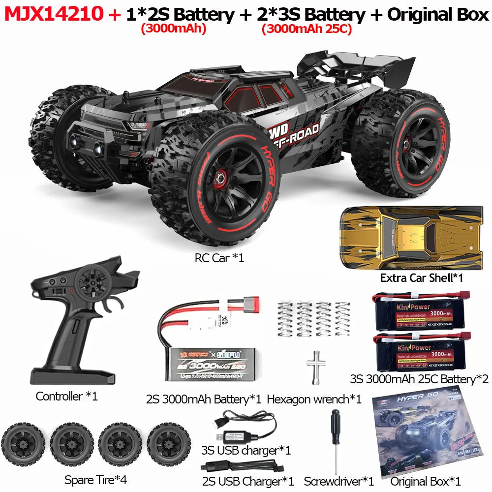 JIUSI One Fourteenth Off Road RC Truck 75kmh Brushless 4WD