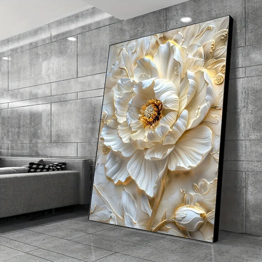 Hign-concerned Abstract Floral Canvas Art Prints Frameless Wall Decor