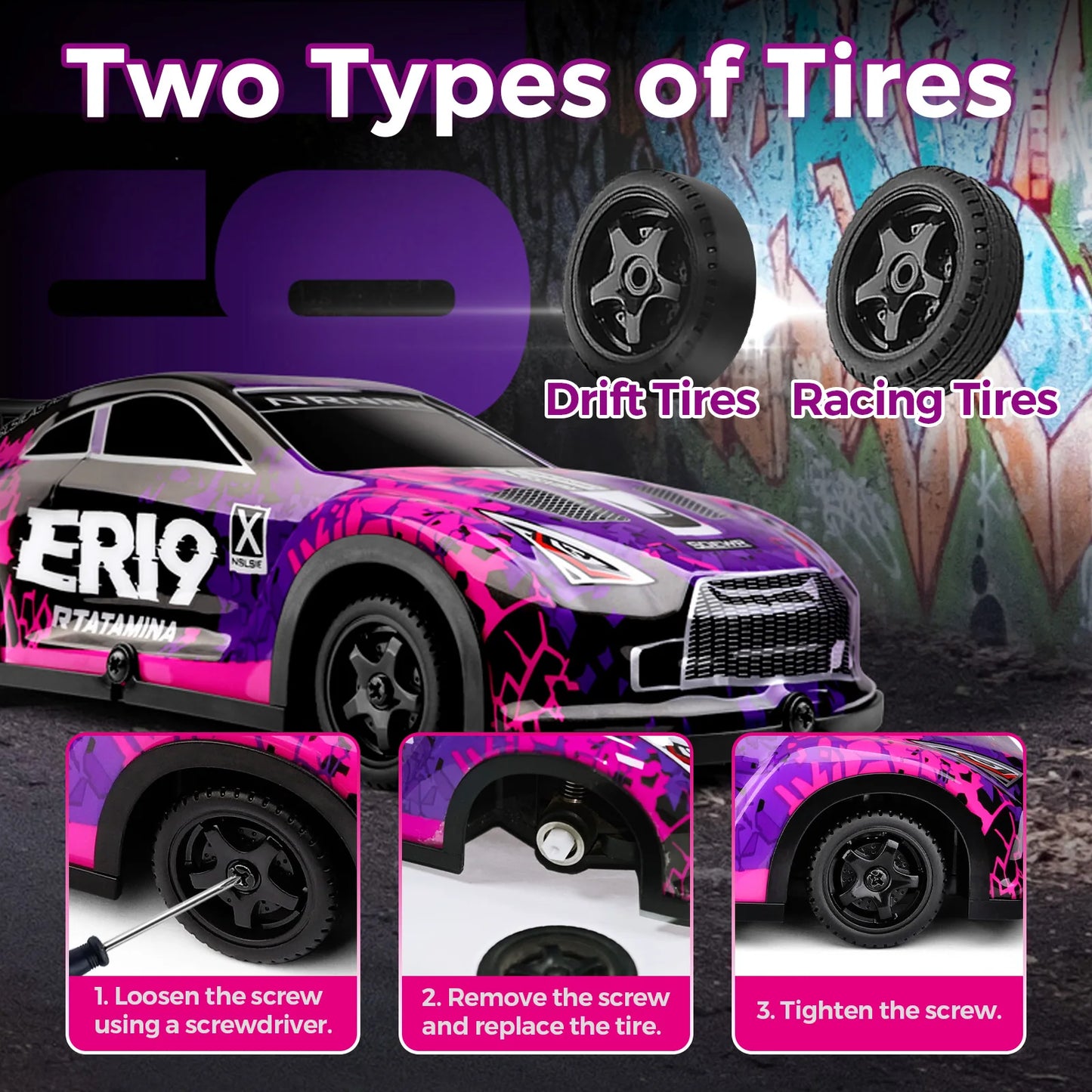 RCkuler WLtoys 22206 4WD RC Car 2.4GHz Dual Speed Remote
