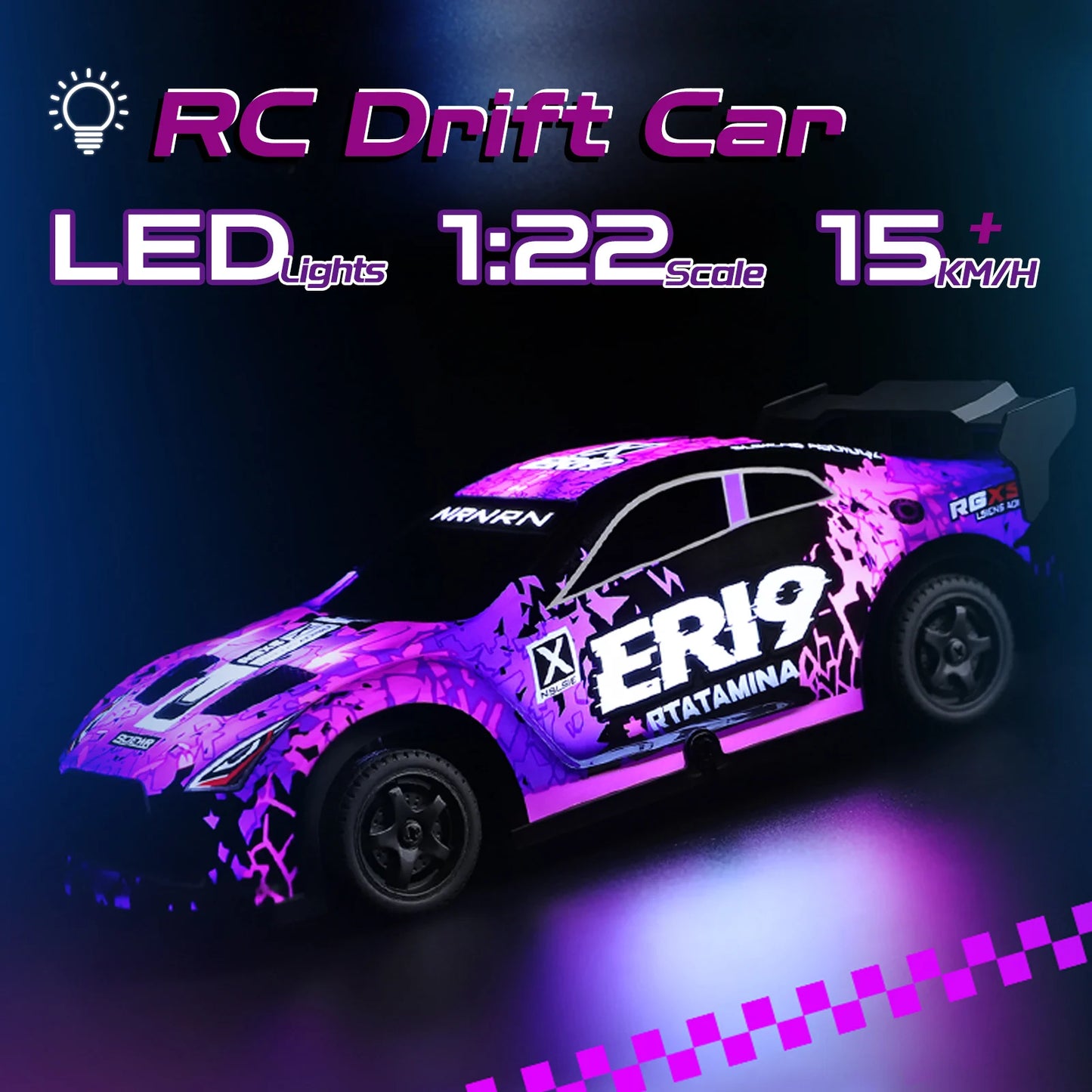 RCkuler WLtoys 22206 4WD RC Car 2.4GHz Dual Speed Remote