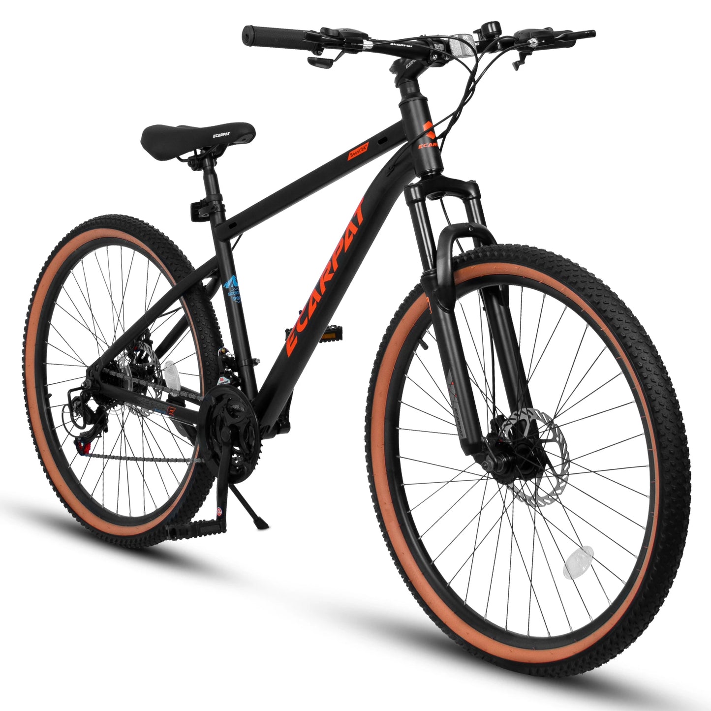 Ecarpat Mountain Bike 21 Speed Steel Frame Disc Brakes