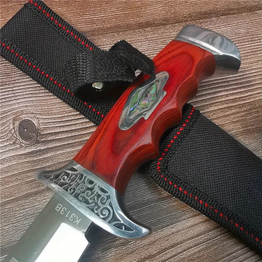 Doom Blade Fixed Blade Knife Stainless Steel Survival Camping Hunting Sheath
