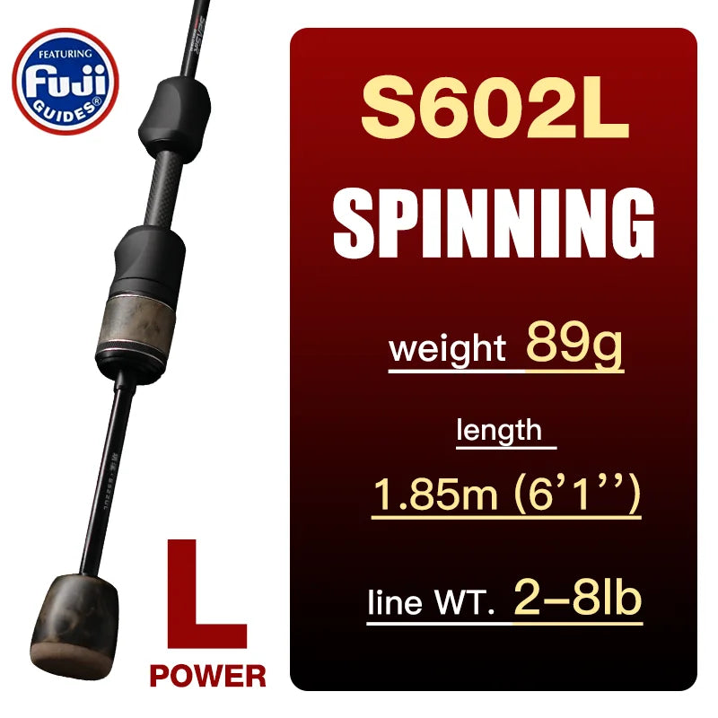 SeaSir Ultralight Carbon Fishing Rod Spinning And Baitcasting
