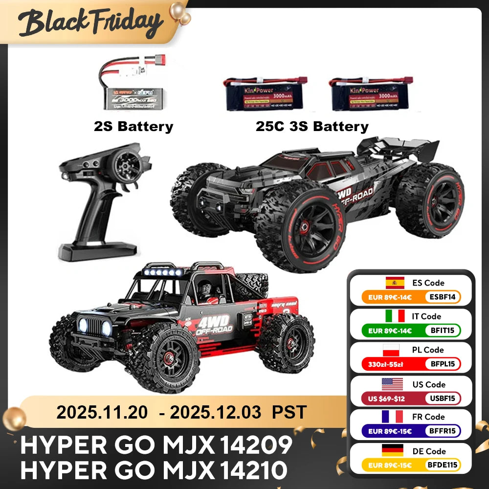 JIUSI One Fourteenth Off Road RC Truck 75kmh Brushless 4WD