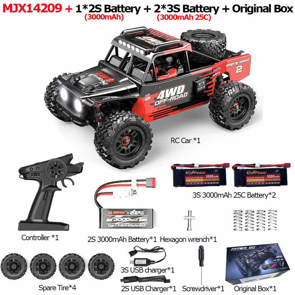 JIUSI One Fourteenth Off Road RC Truck 75kmh Brushless 4WD