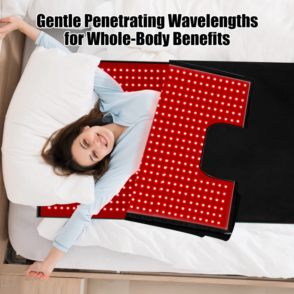 Infrared LED Light Therapy Blanket for Home Use and Relaxation