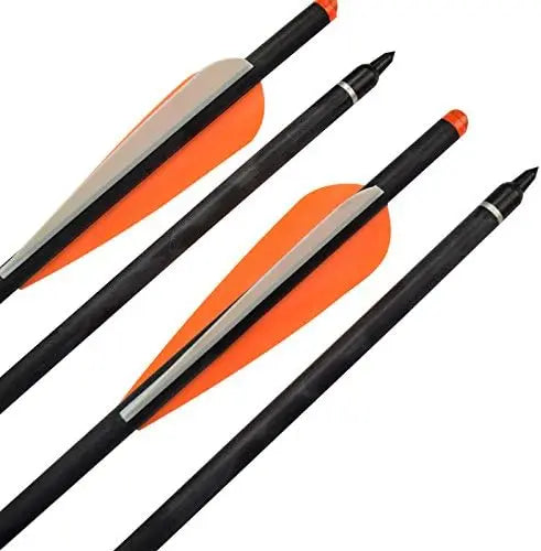 Nika Archery Carbon Crossbow Bolts With Vanes Pack 12
