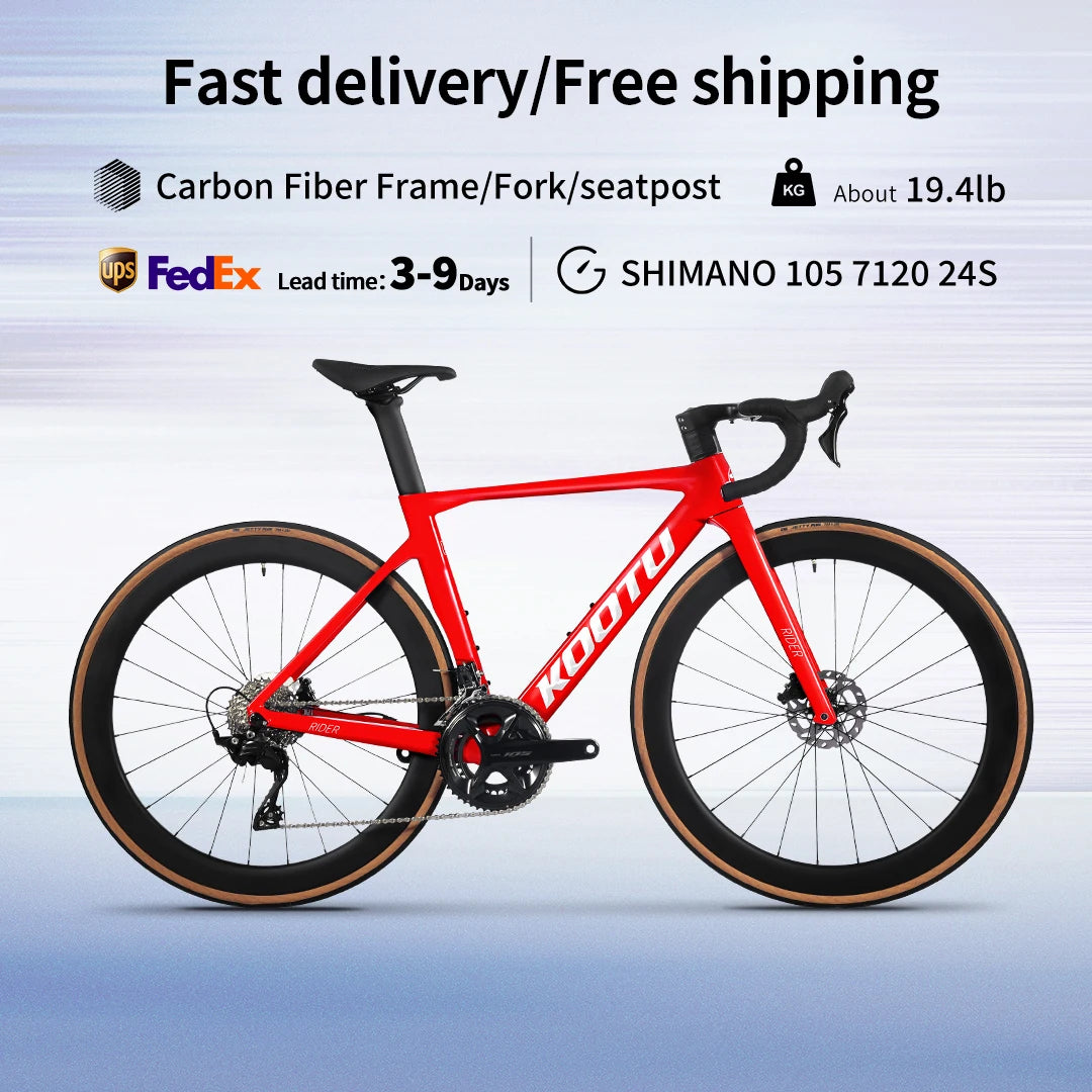 Fork Full Carbon Road Bicycle With Shimano R7120 24 Speed