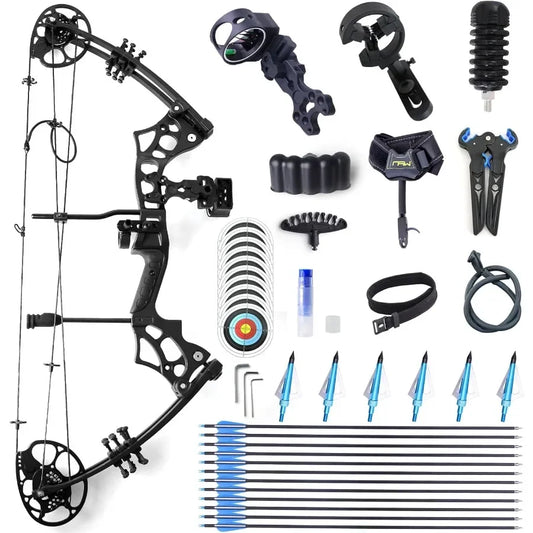 High-concerned Compound Bow and Arrow Set 30-65Lbs For Adults