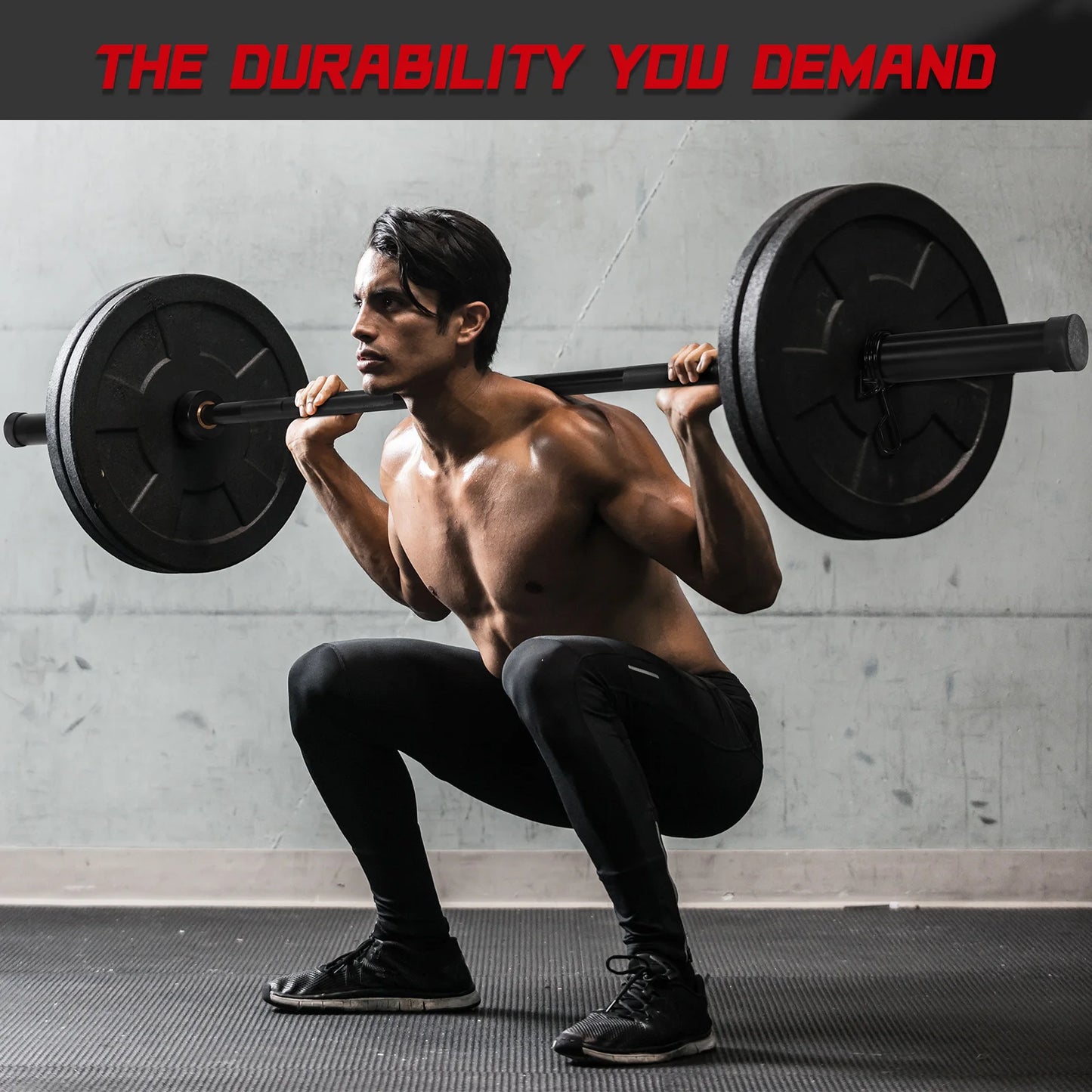 Straight Barbell For Gym Weightlifting And Strength Training