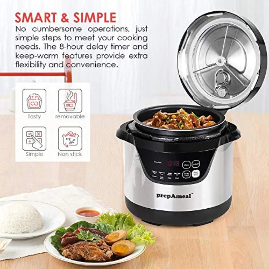 Abay Eight In One Programmable Electric Pressure Cooker