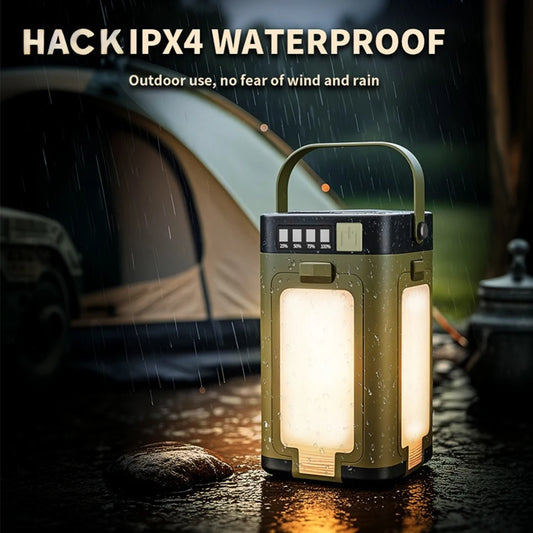 Shunmaii Solar Camping Lantern Portable Rechargeable Waterproof Foldable Light