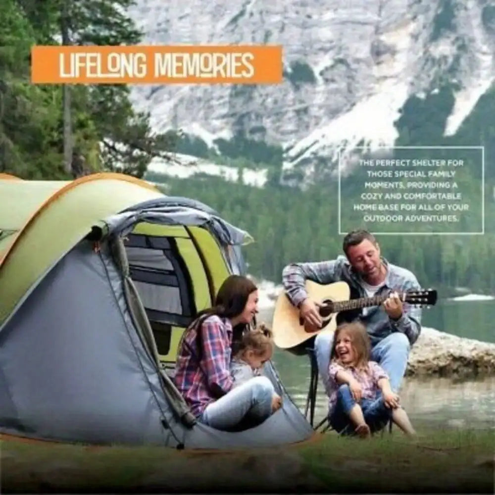 Building Quick Automatic Pop Up Camping Tent With 2 Doors