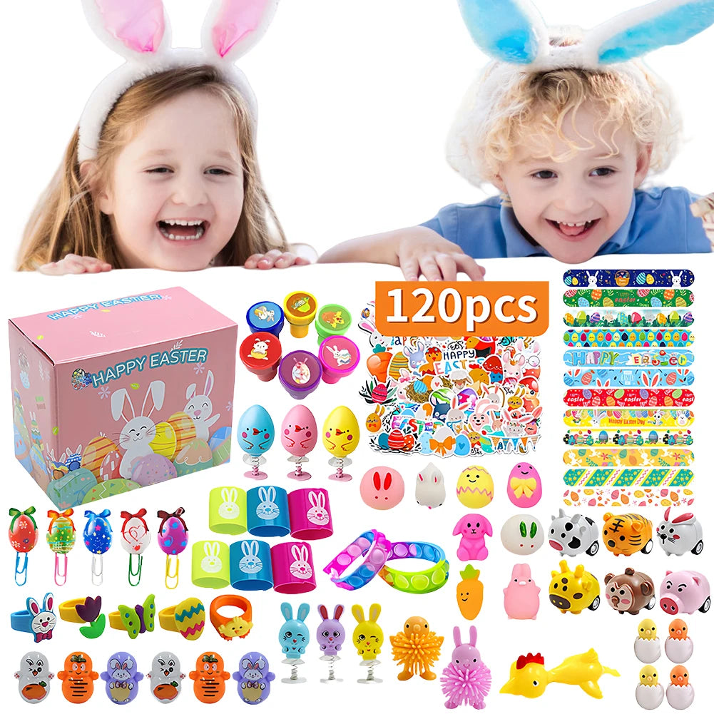 120Pcs Pre Filled Easter Eggs With Assorted Toys Fillers
