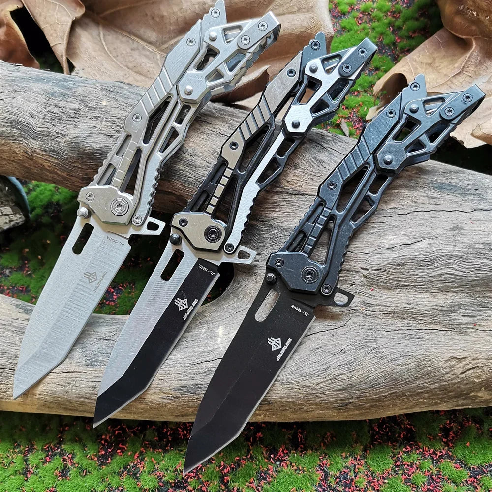 Doom Blade Skeleton Mechanical Folding Knife With Stainless Steel Blade