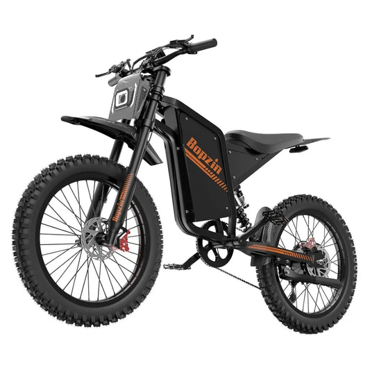 Bopzin Electric Dirt Bike for Adults 3000W 60V Full Suspension