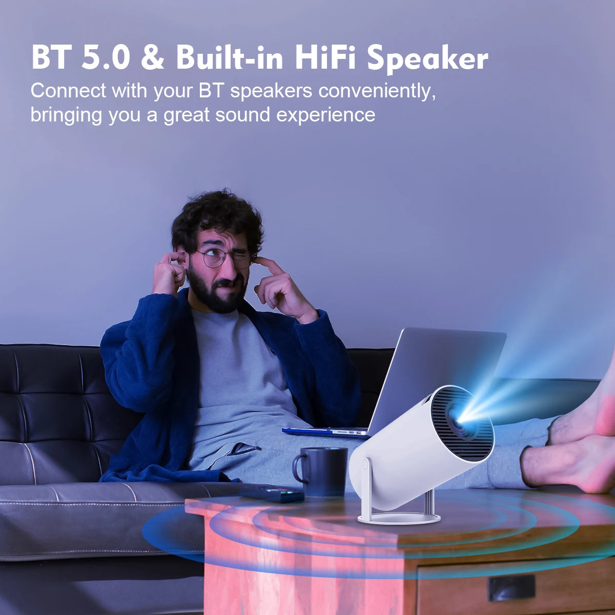 Magcubic Android 11 Projector WiFi 6 Home Theater Portable