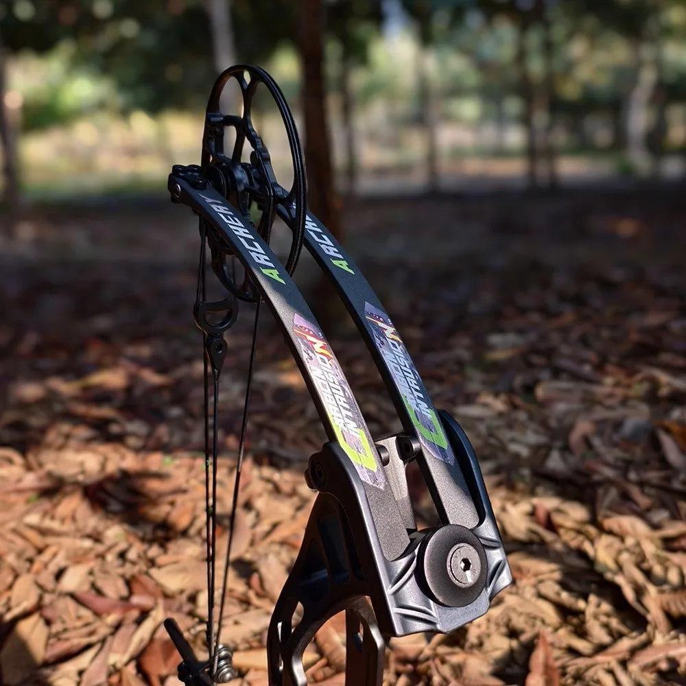 None Compound Bow Set 350FPS 85 Percent Let Off Archery