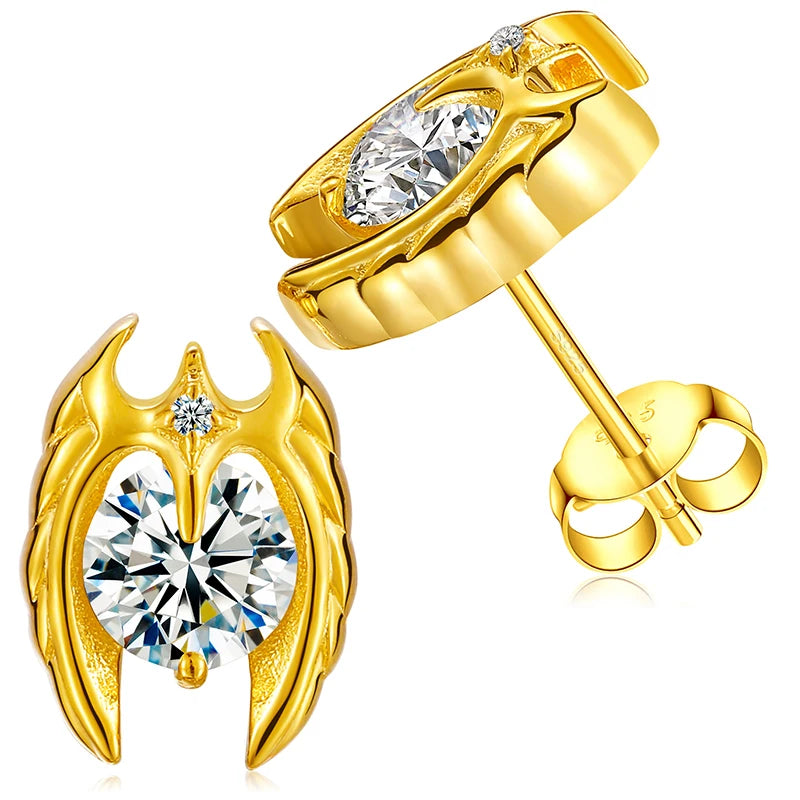 Iceoutbox Moissanite Square Stud Earrings 925 Sterling Silver