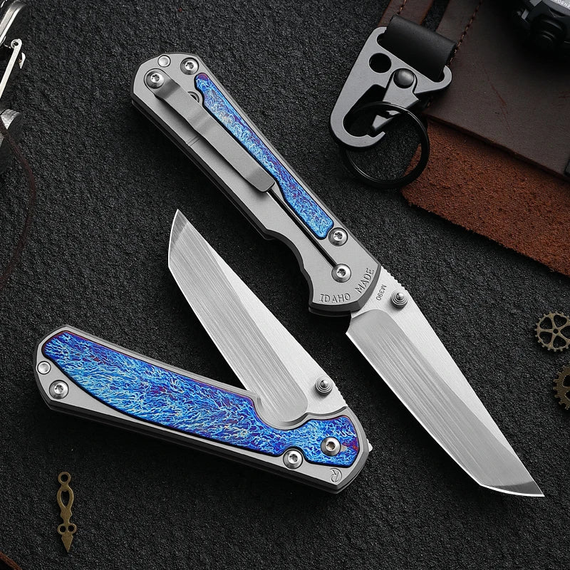 ALVELYDIY M390 Steel Folding Pocket Knife EDC Outdoor Knife