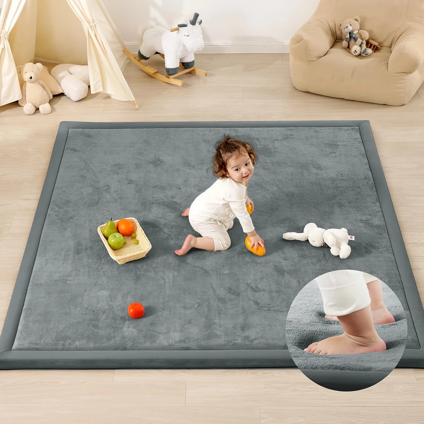 PaPaMat Memory Foam Floor Carpet With Non Slip Bottom