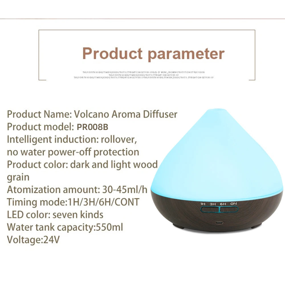 LISM Ultrasonic Aromatherapy Diffuser With Remote And LED Night Light