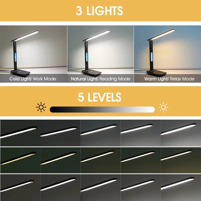 Laopao 10W Qi Wireless Charging Desk Lamp With Night Light