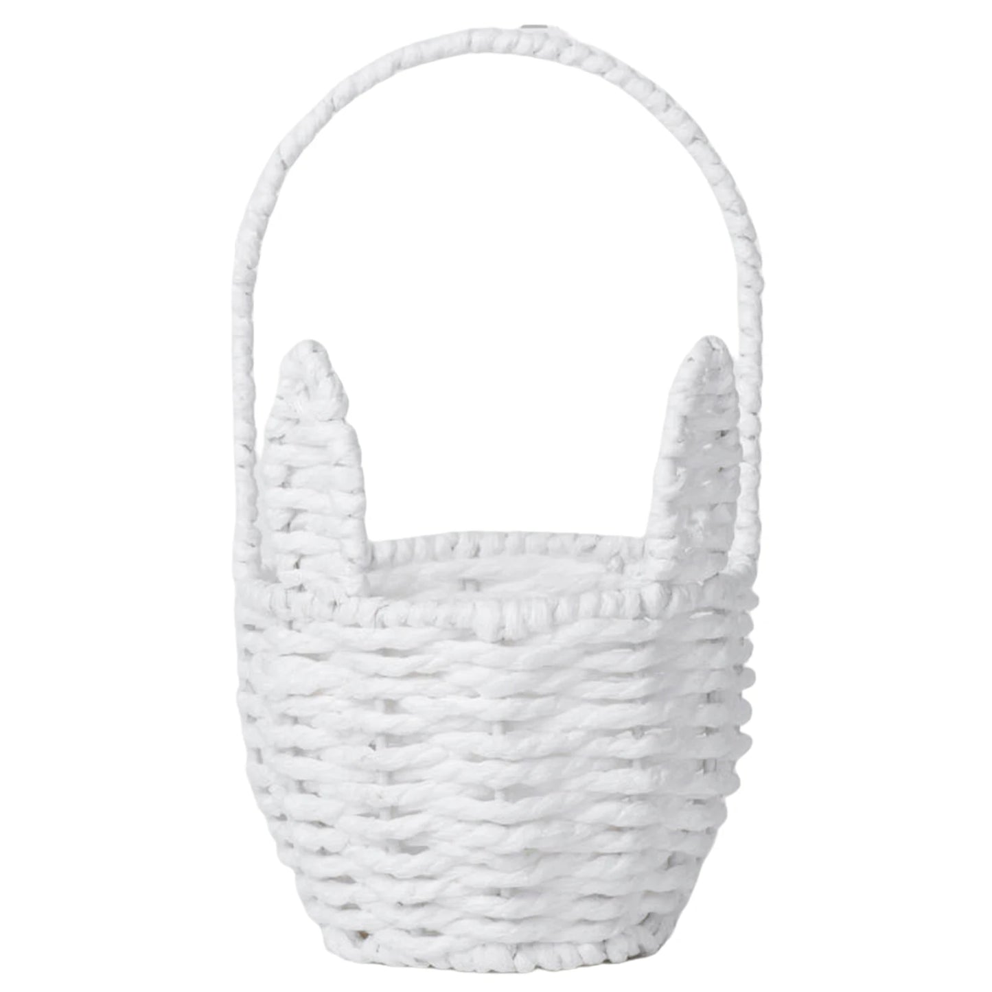 Shunmaii Easter Paper Rope Storage Bin Flower Basket Organizer