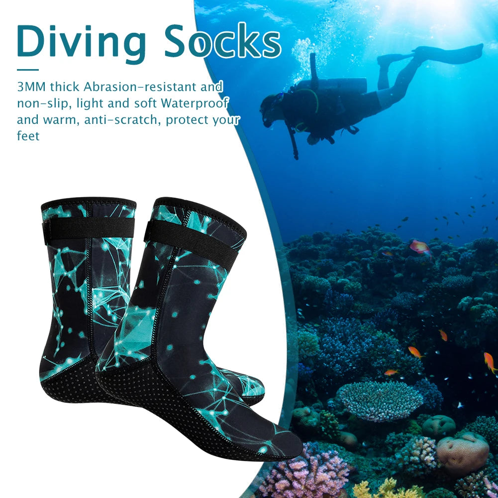 Unisex Neoprene Diving Socks For Snorkeling And Water Sports