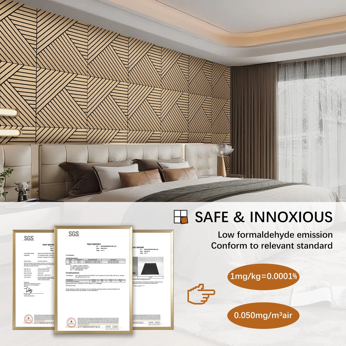 Hign-concerned Acoustic 3D Wood Slat Wall Panels Noise Reduction