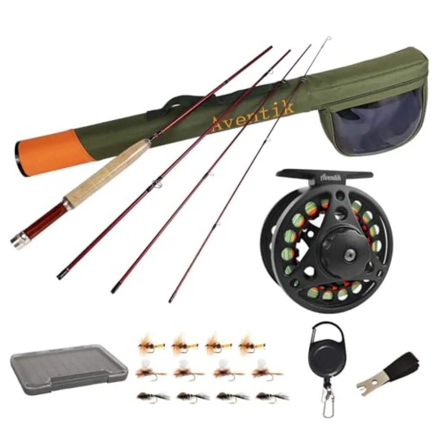 High Performance Fly Fishing Kit Rod And Reel With Case