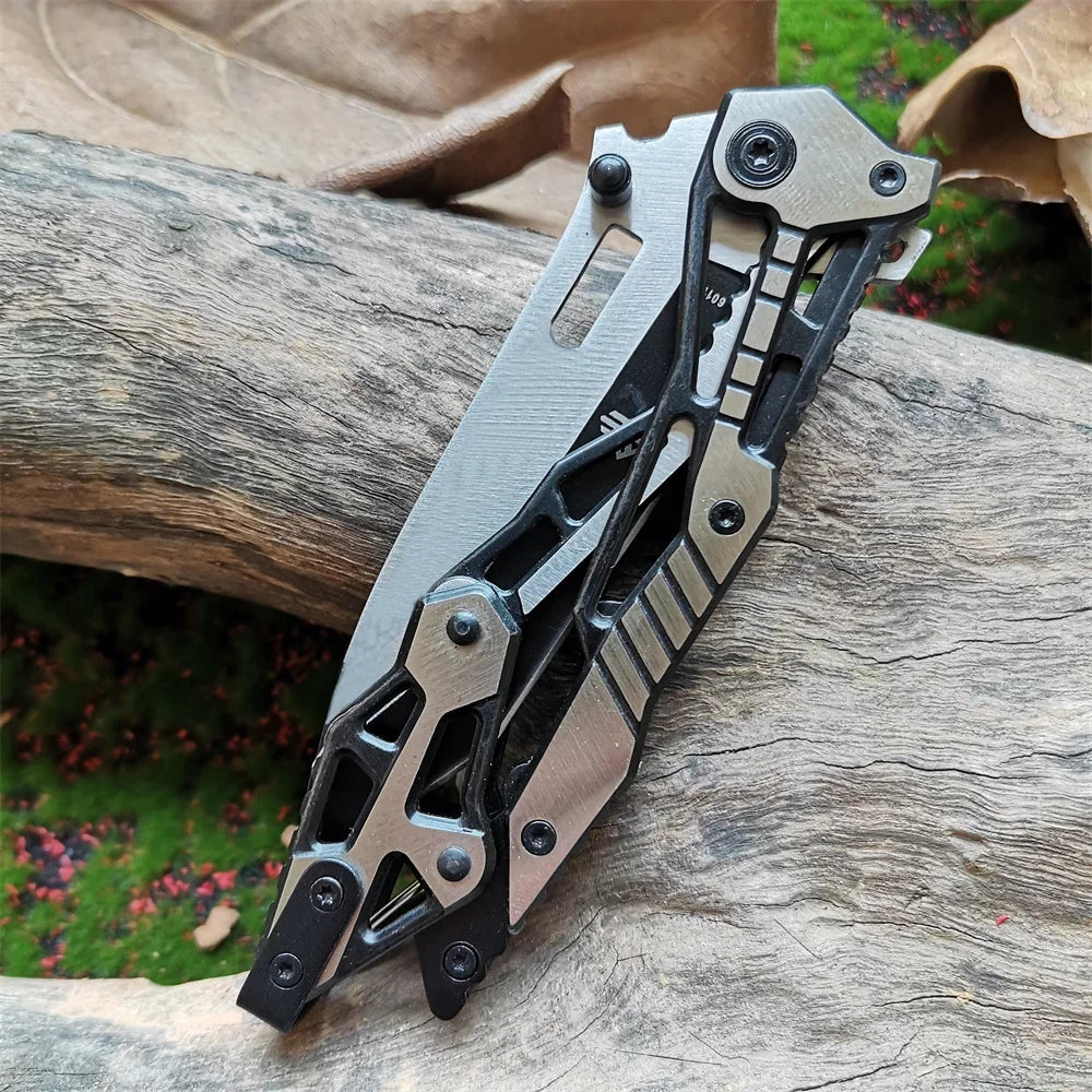 Doom Blade Skeleton Mechanical Folding Knife With Stainless Steel Blade