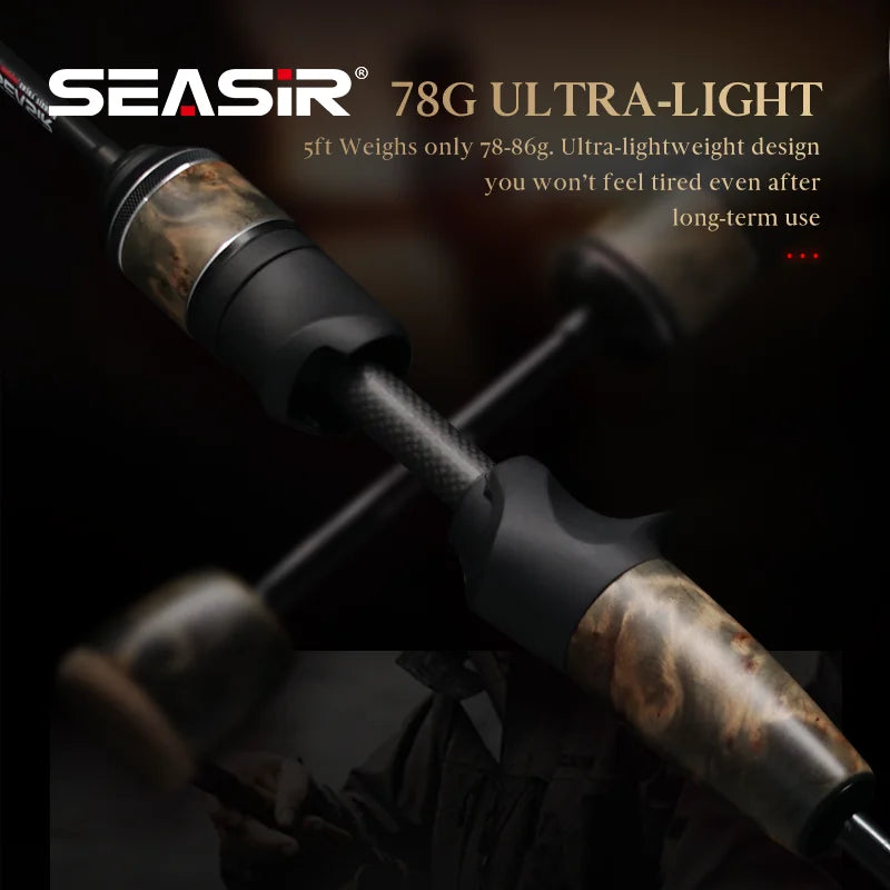 SeaSir Ultralight Carbon Fishing Rod Spinning And Baitcasting