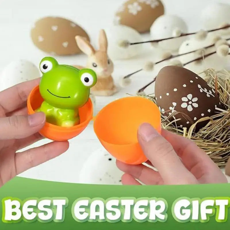 24 Pack Slow Rebound Easter Eggs Prefilled Toys for Hunt