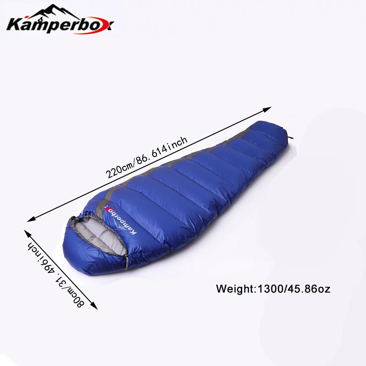 Kamperbox Ultralight Down Sleeping Bag For Winter Camping Duck Down