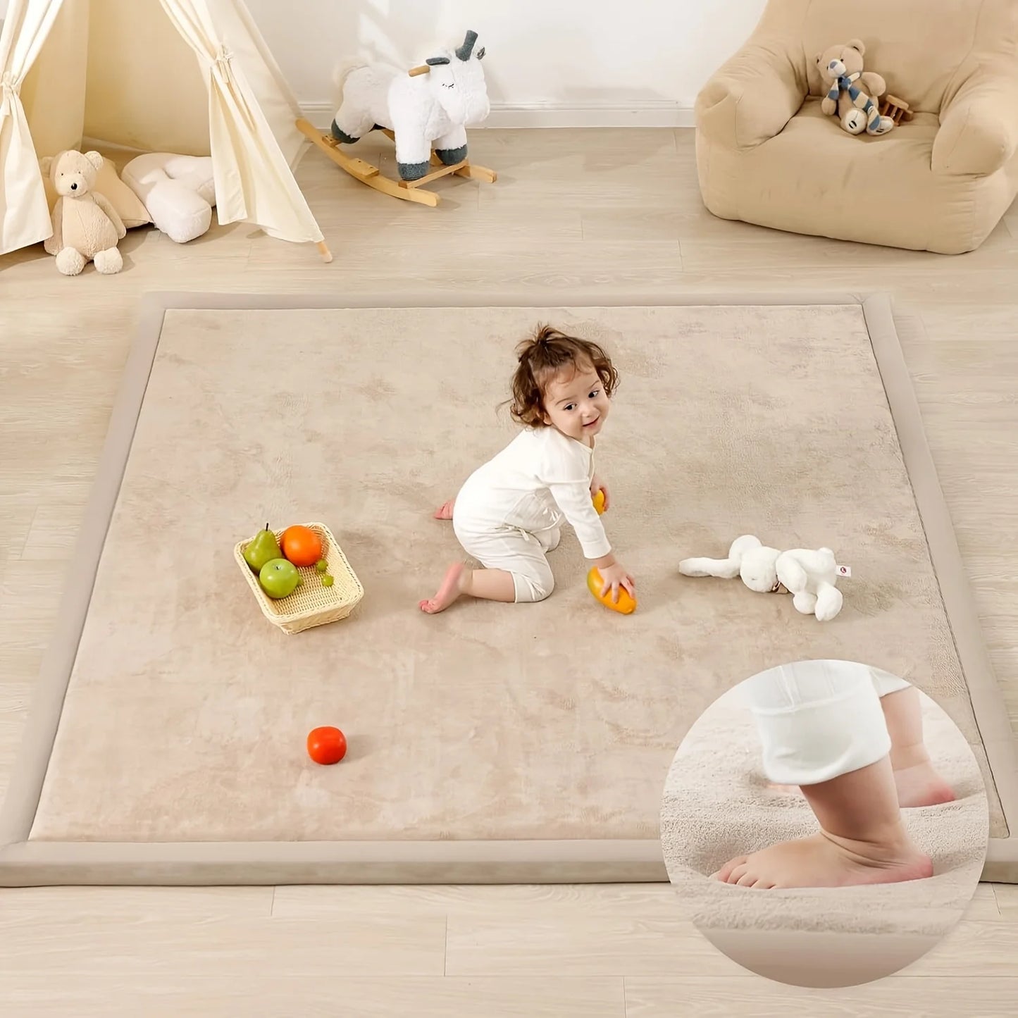 PaPaMat Memory Foam Floor Carpet With Non Slip Bottom